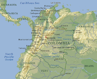 Map of Colombia